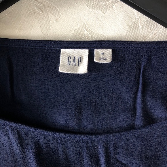 Navy Ruffle Trim Dress - Picture 4 of 4